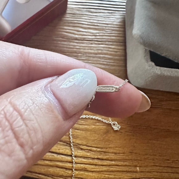 Tiffany Sterling Silver Twist Knot Earrings and Matching Pendant, w/16" Chain - Picture 7 of 8